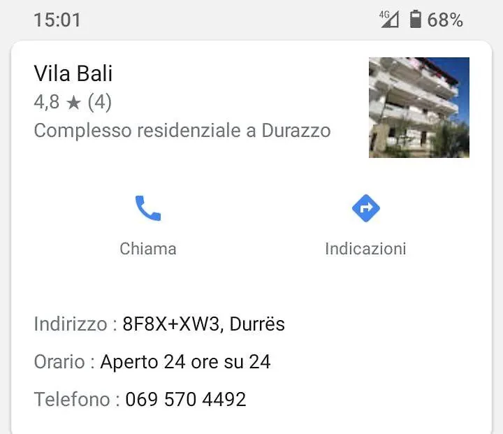Apartman Vila Bali Durrës